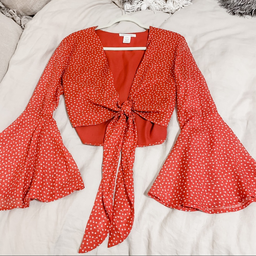 Urban Outfitters Tie-Front Top